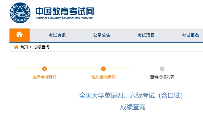 英语四六级成绩查询官方入口